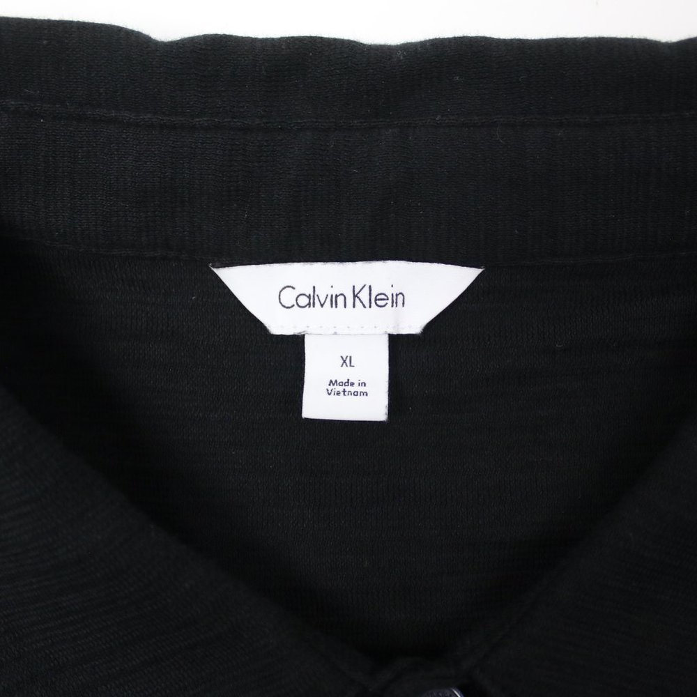 Calvin Klein Mens XL Colorblock Cotton Polo Shirt - Picture 4 of 4